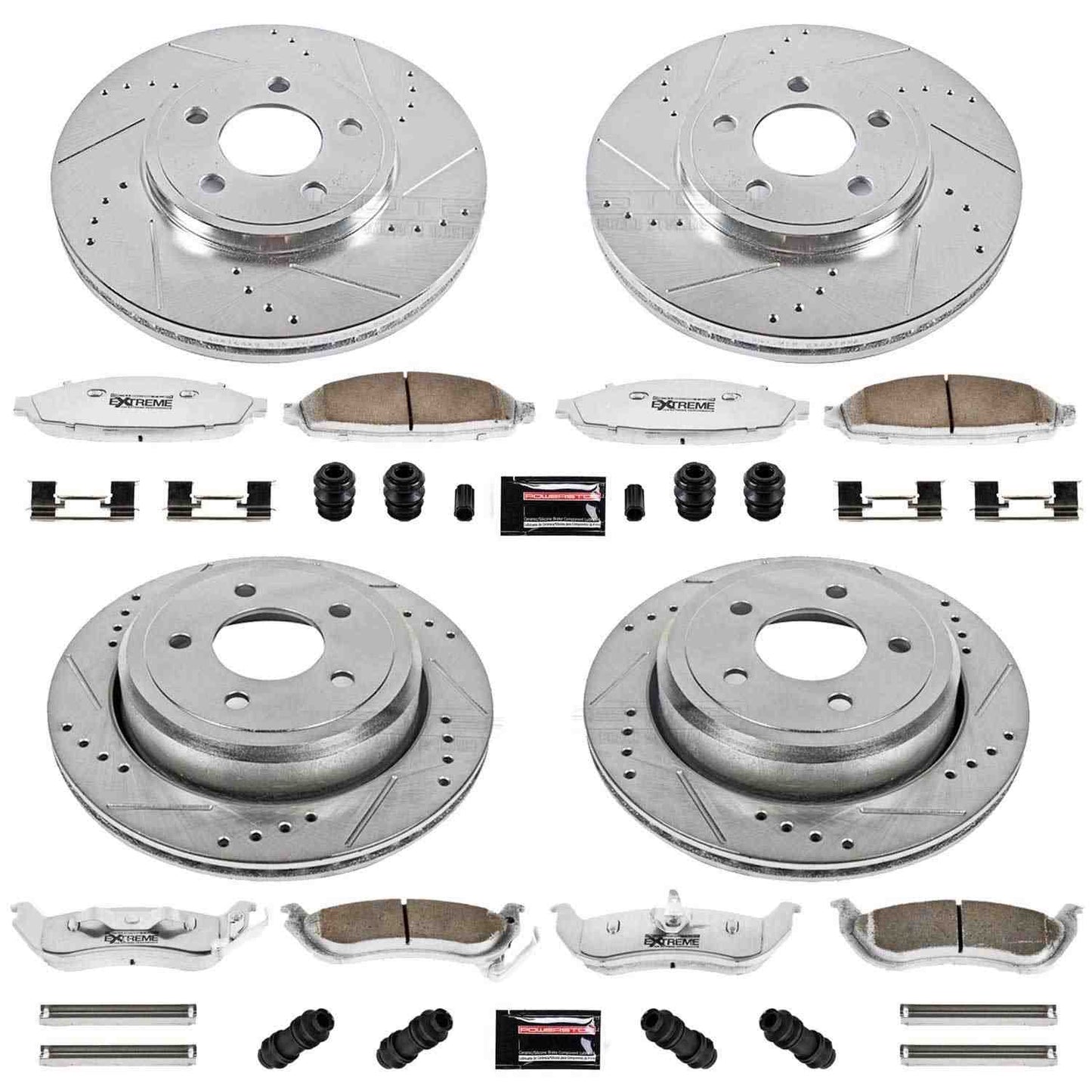 PowerStop Power Stop 03-11 Ford Crown Victoria Front & Rear Z26 Street Warrior Brake Kit K1365-26