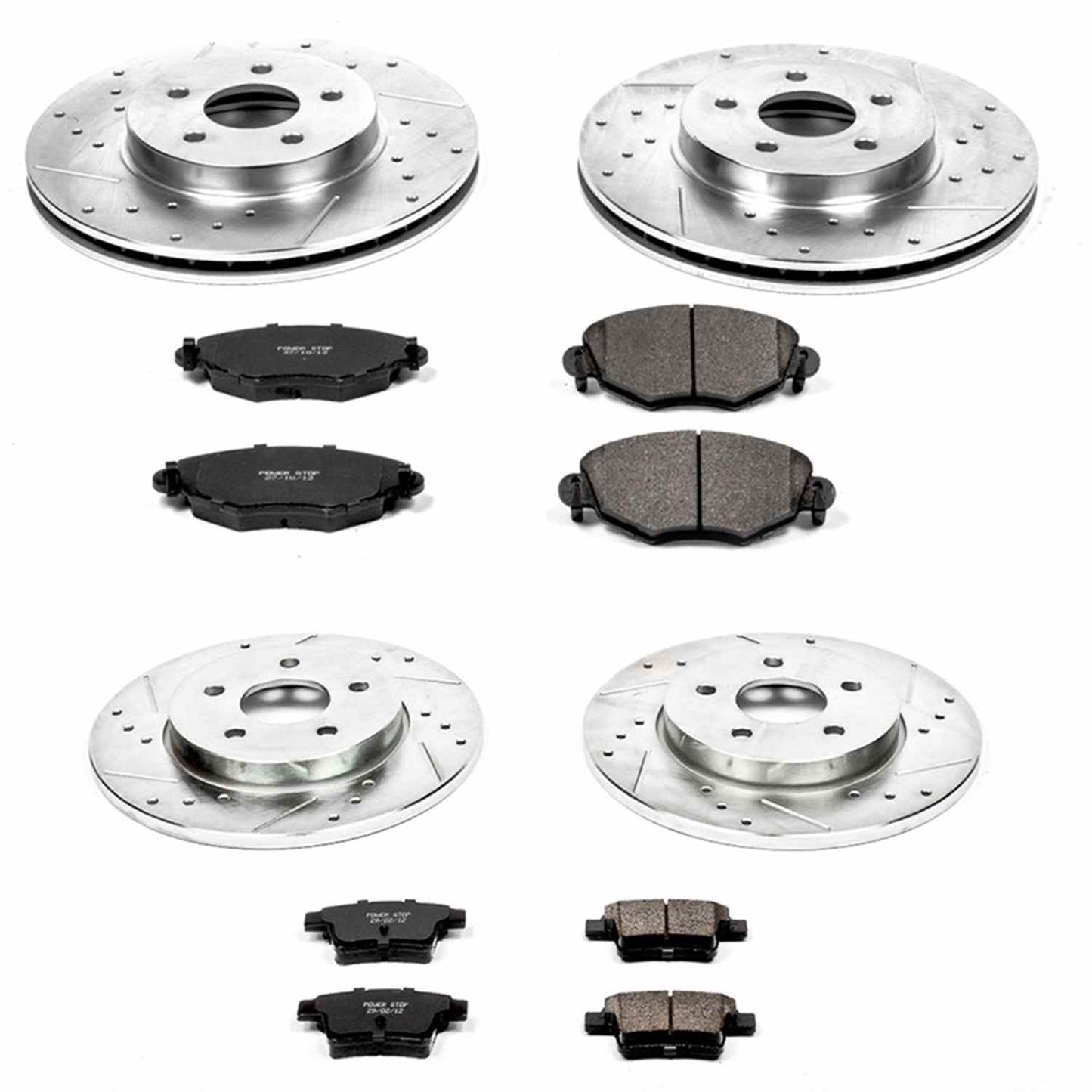 PowerStop Power Stop 05-08 Jaguar X-Type Front & Rear Z23 Evolution Sport Brake Kit K1374