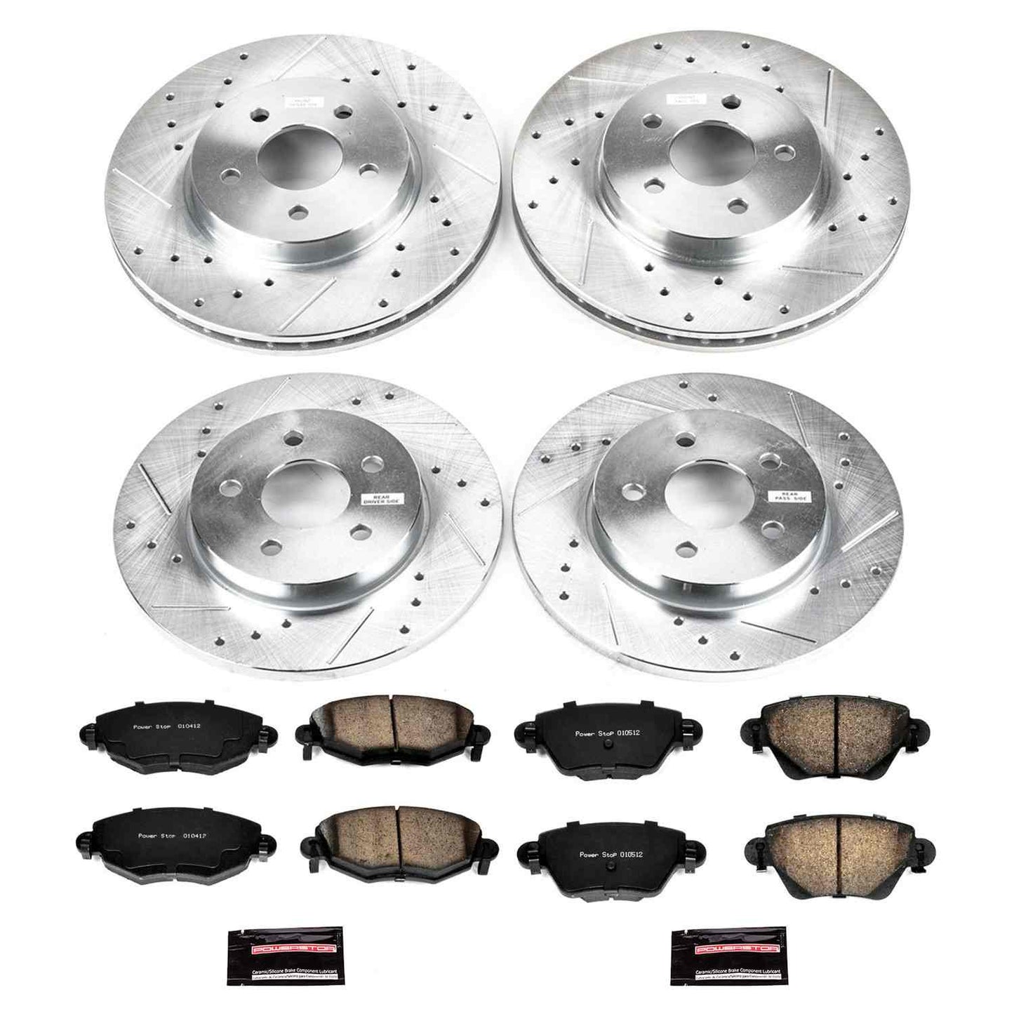 PowerStop Power Stop 02-05 Jaguar X-Type Front & Rear Z23 Evolution Sport Brake Kit K1375