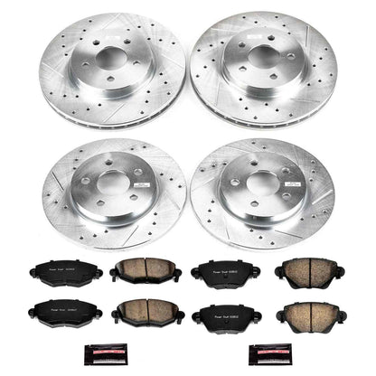 PowerStop Power Stop 02-05 Jaguar X-Type Front & Rear Z23 Evolution Sport Brake Kit K1375