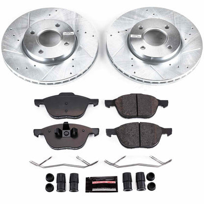 PowerStop Power Stop 05-07 Ford Focus Front Z23 Evolution Sport Brake Kit K1377
