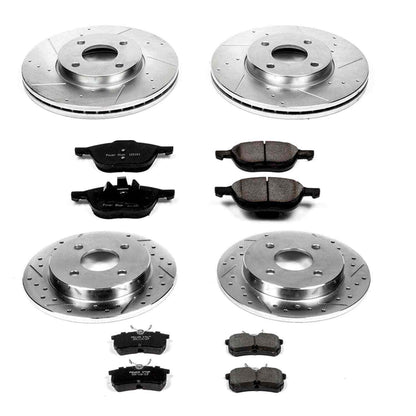 PowerStop Power Stop 05-07 Ford Focus Front & Rear Z23 Evolution Sport Brake Kit K1378