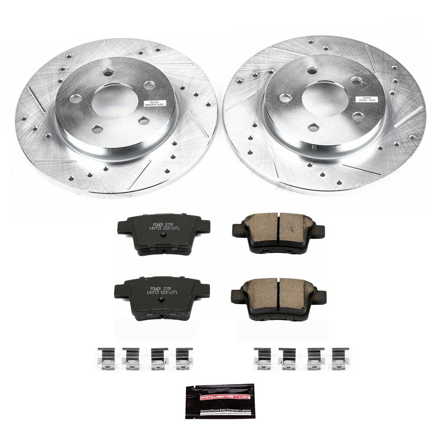 PowerStop Power Stop 05-08 Jaguar X-Type Rear Z23 Evolution Sport Brake Kit K1379