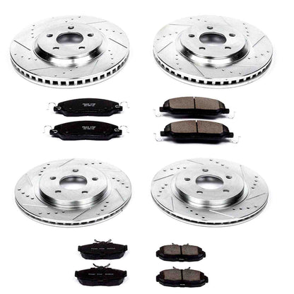 PowerStop Power Stop 05-10 Ford Mustang Front & Rear Z23 Evolution Sport Brake Kit K1381
