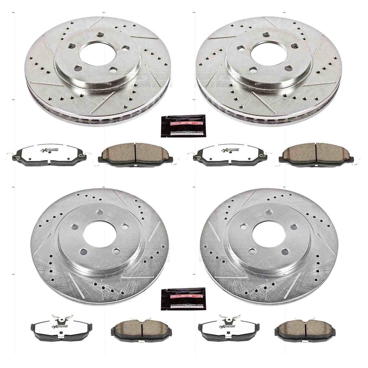 PowerStop Power Stop 05-10 Ford Mustang Front & Rear Z26 Street Warrior Brake Kit K1383-26