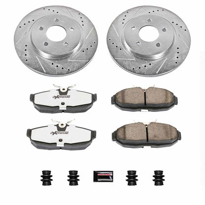 PowerStop Power Stop 05-11 Ford Mustang Rear Z26 Street Warrior Brake Kit K1384-26