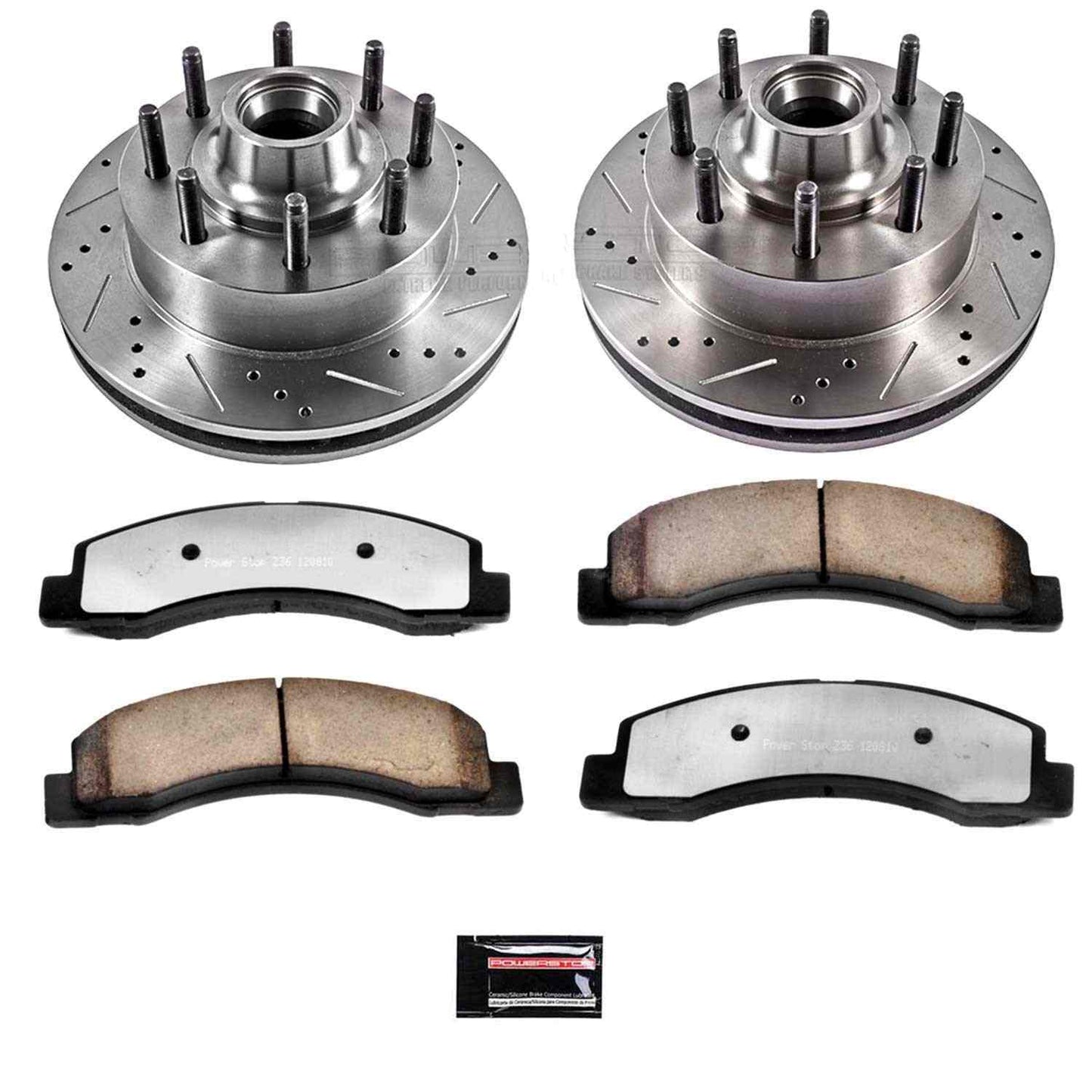 PowerStop Power Stop 03-05 Ford Excursion Front Z36 Truck & Tow Brake Kit K1392-36