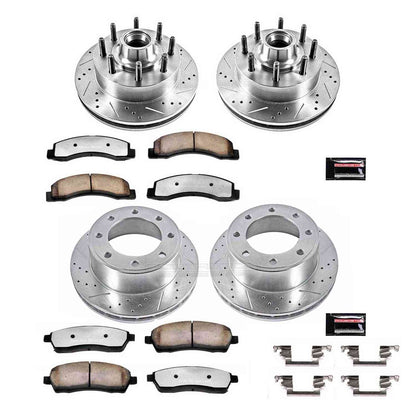 PowerStop Power Stop 03-05 Ford Excursion Front & Rear Z36 Truck & Tow Brake Kit K1393-36