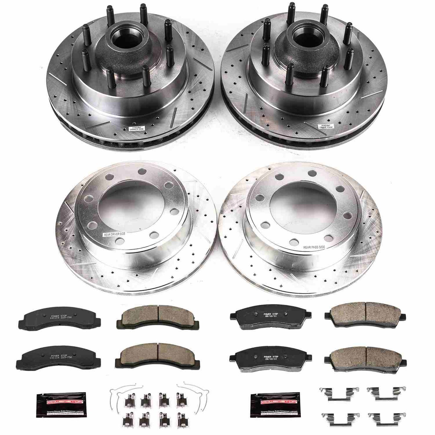 PowerStop Power Stop 03-05 Ford Excursion Front & Rear Z23 Evolution Sport Brake Kit K1393