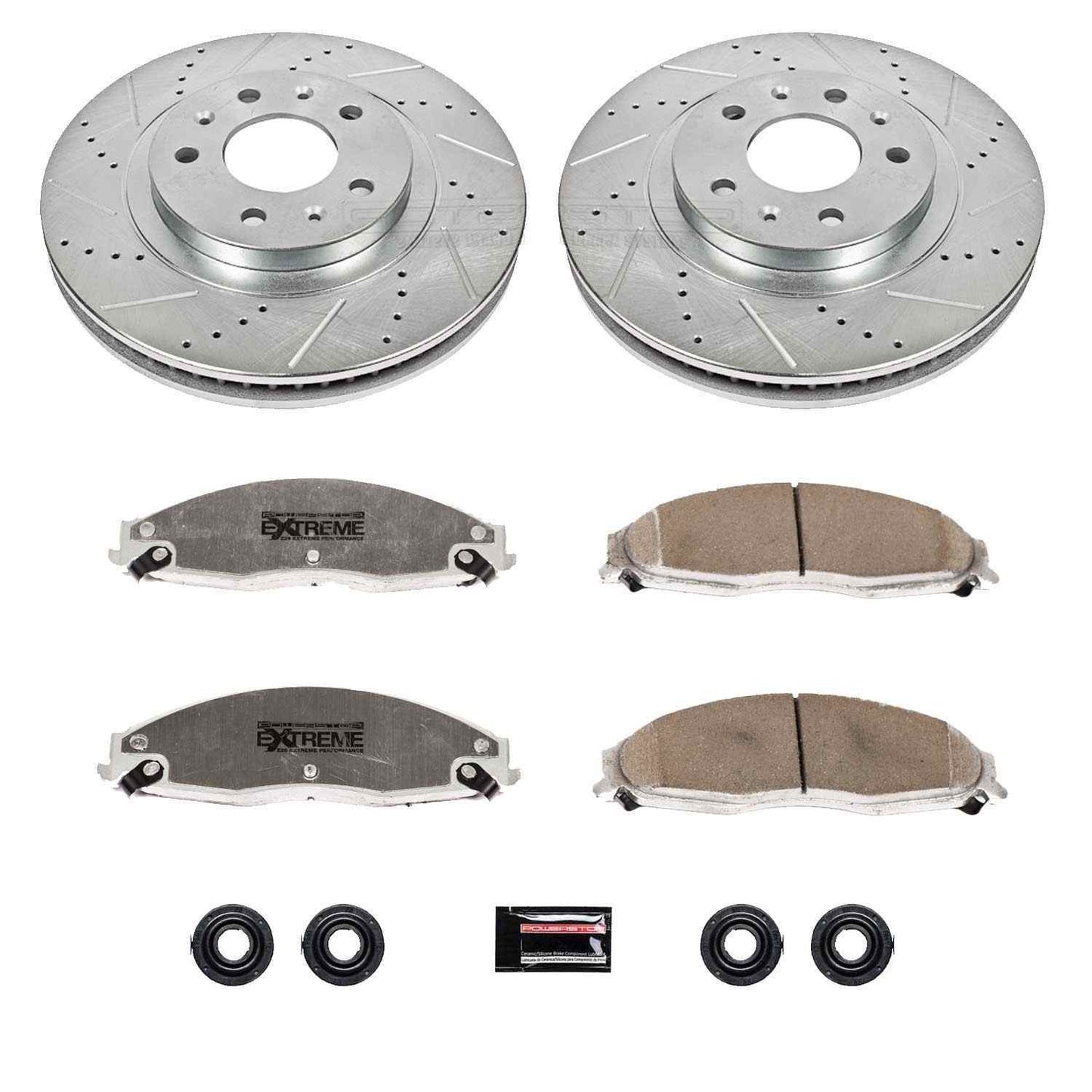 PowerStop Power Stop 03-07 Cadillac CTS Front Z26 Street Warrior Brake Kit K1419-26