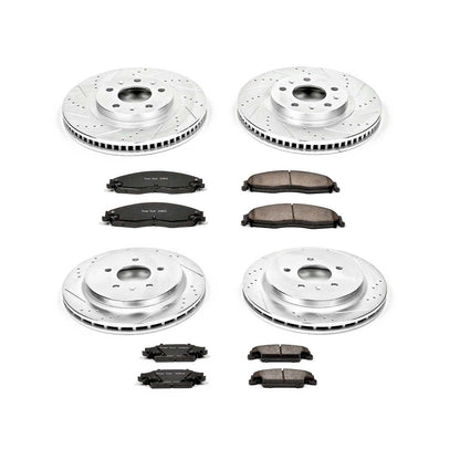 PowerStop Power Stop 03-07 Cadillac CTS Front & Rear Z23 Evolution Sport Brake Kit K1420