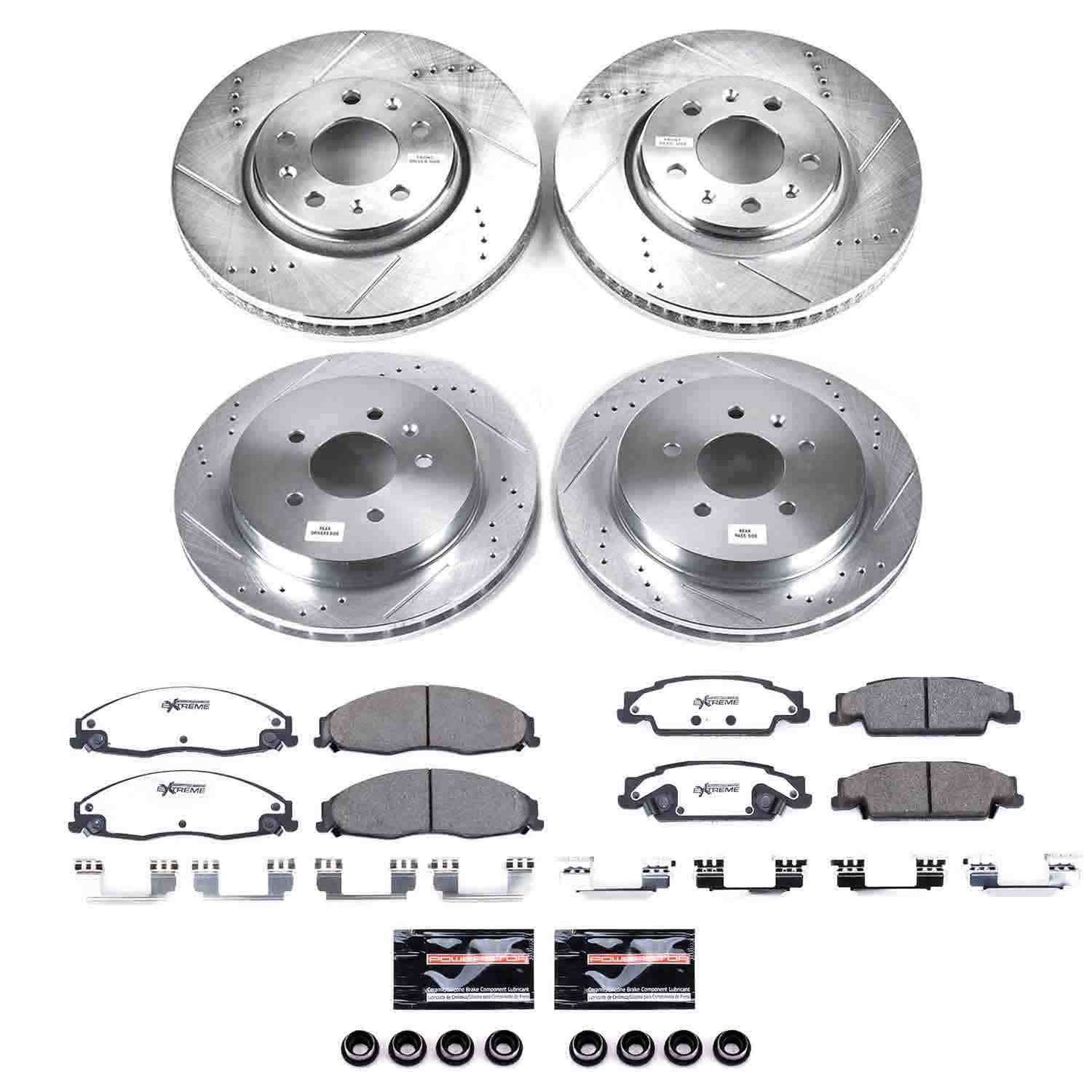 PowerStop Power Stop 03-05 Cadillac CTS Front & Rear Z26 Street Warrior Brake Kit K1424-26