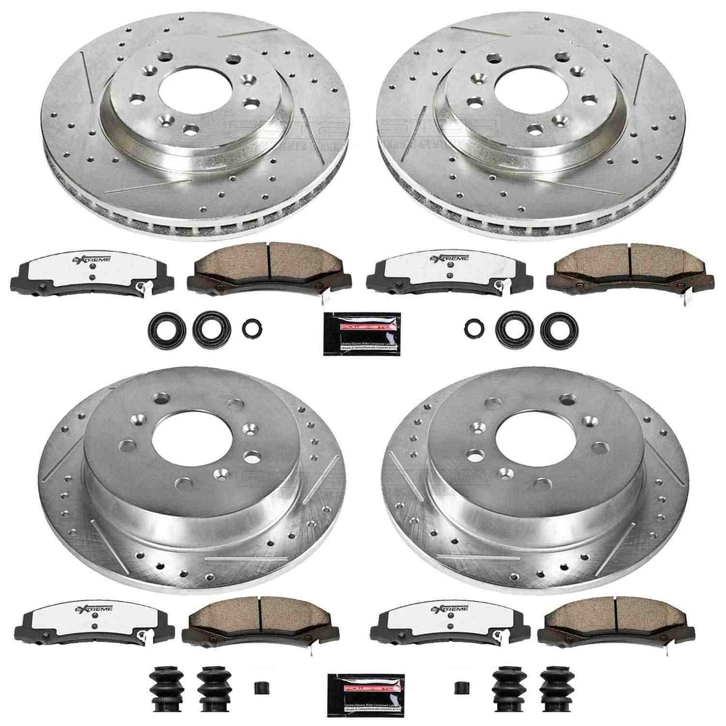 PowerStop Power Stop 06-10 Chevrolet Impala Front & Rear Z26 Street Warrior Brake Kit K1438-26