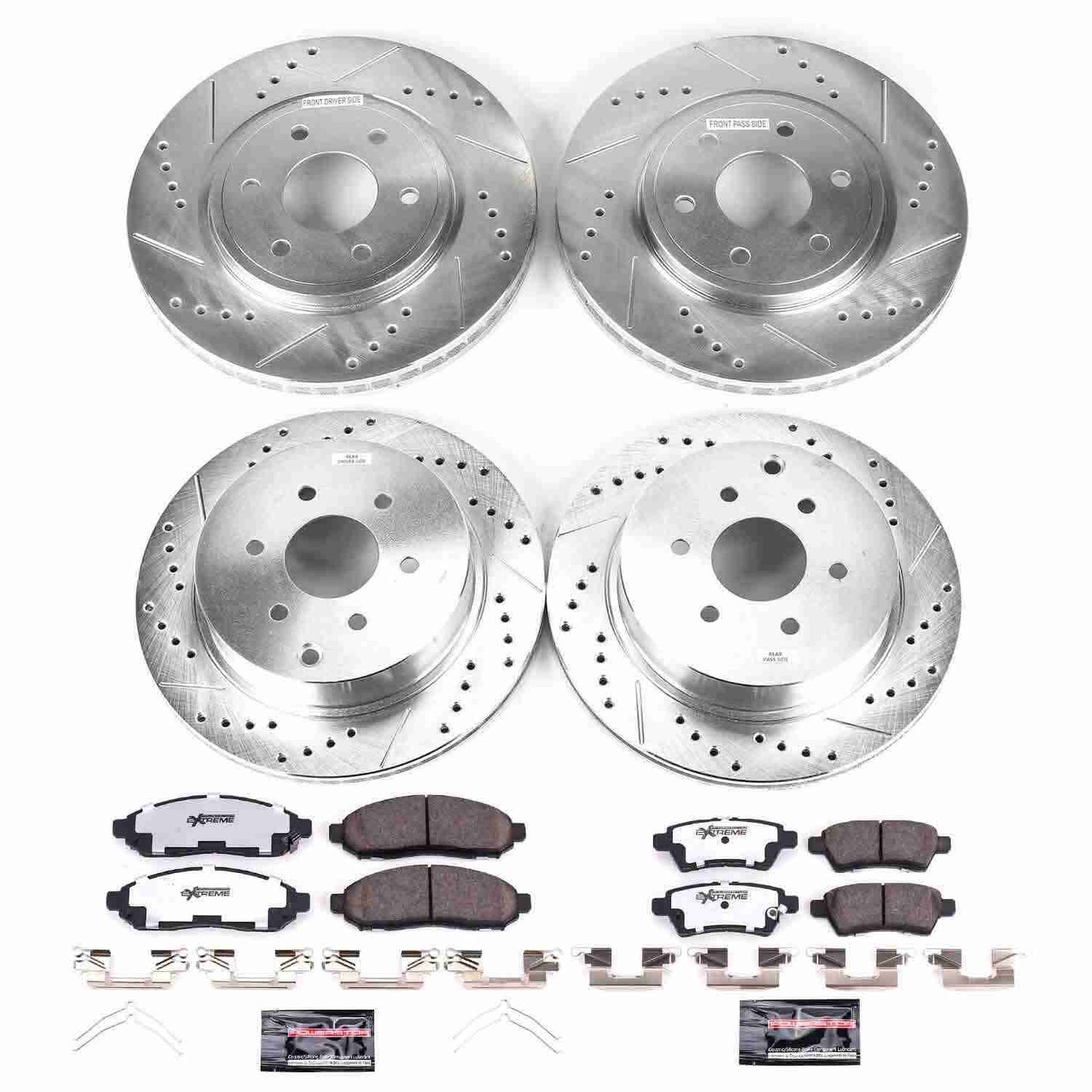 PowerStop Power Stop 05-12 Nissan Pathfinder Front & Rear Z36 Truck & Tow Brake Kit K144-36