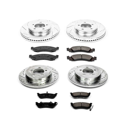 PowerStop Power Stop 06-10 Ford Explorer Front & Rear Z23 Evolution Sport Brake Kit K1443