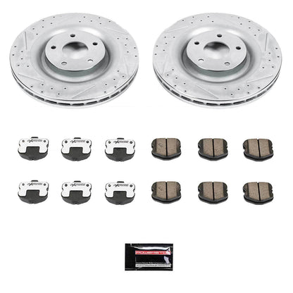 PowerStop Power Stop 06-13 Chevrolet Corvette Front Z26 Street Warrior Brake Kit K1444-26