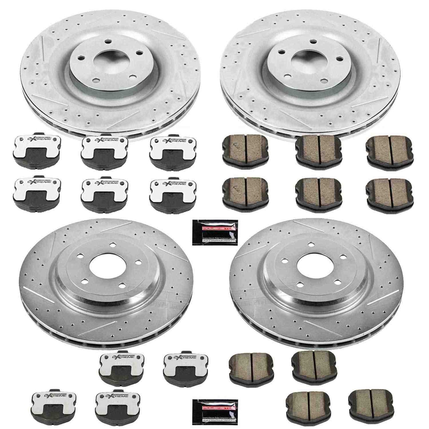 PowerStop Power Stop 06-13 Chevrolet Corvette Front & Rear Z26 Street Warrior Brake Kit K1445-26
