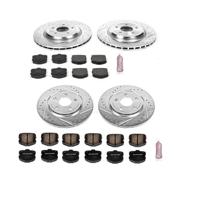 PowerStop Power Stop 06-13 Chevrolet Corvette Front & Rear Z23 Evolution Sport Brake Kit K1445