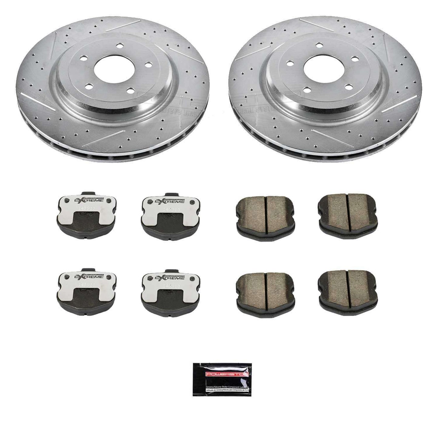 PowerStop Power Stop 06-13 Chevrolet Corvette Rear Z26 Street Warrior Brake Kit K1446-26