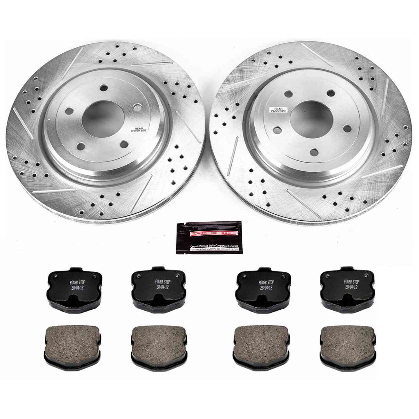 PowerStop Power Stop 06-13 Chevrolet Corvette Rear Z23 Evolution Sport Brake Kit K1446