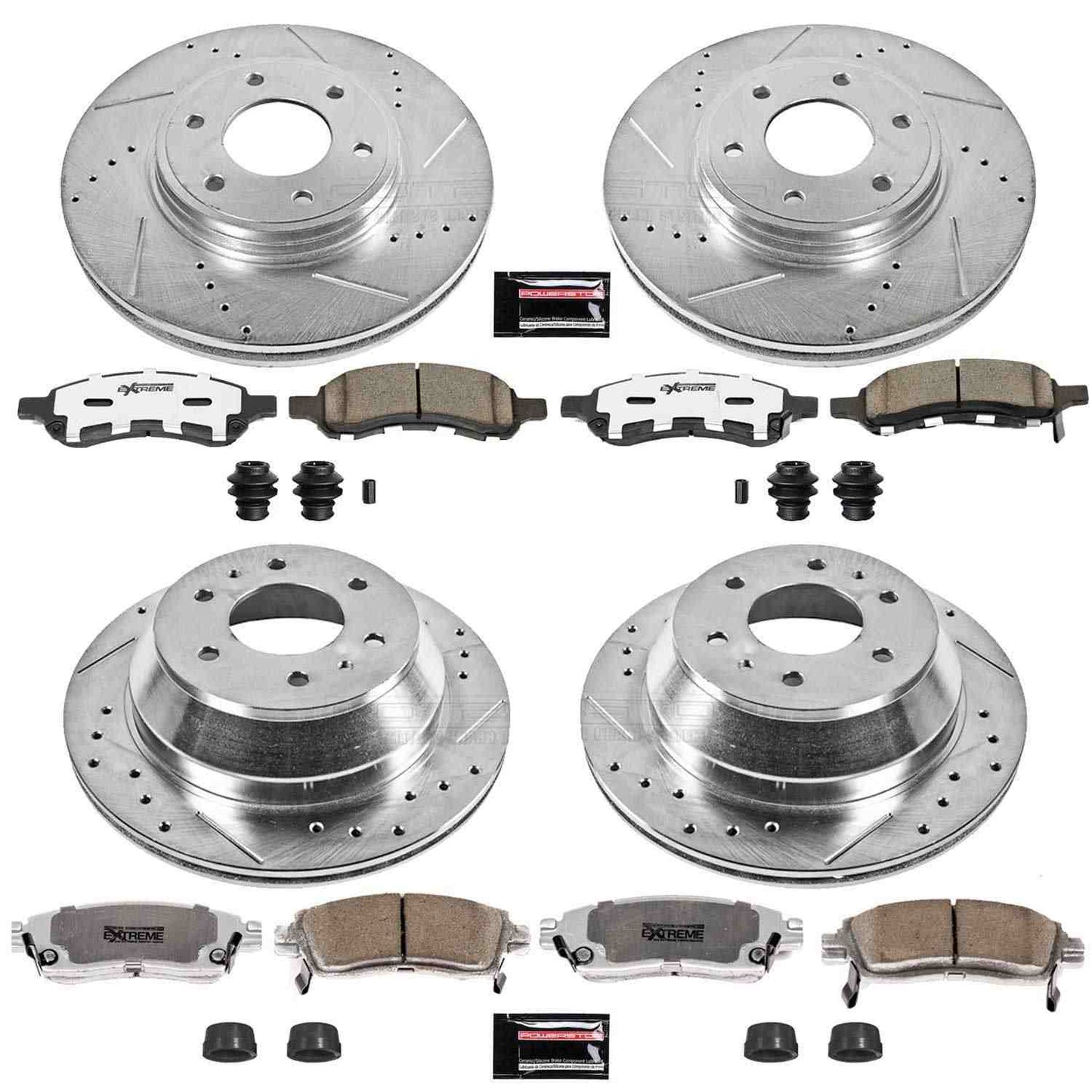 PowerStop Power Stop 06-09 Chevrolet Trailblazer Front & Rear Z26 Street Warrior Brake Kit K1454-26