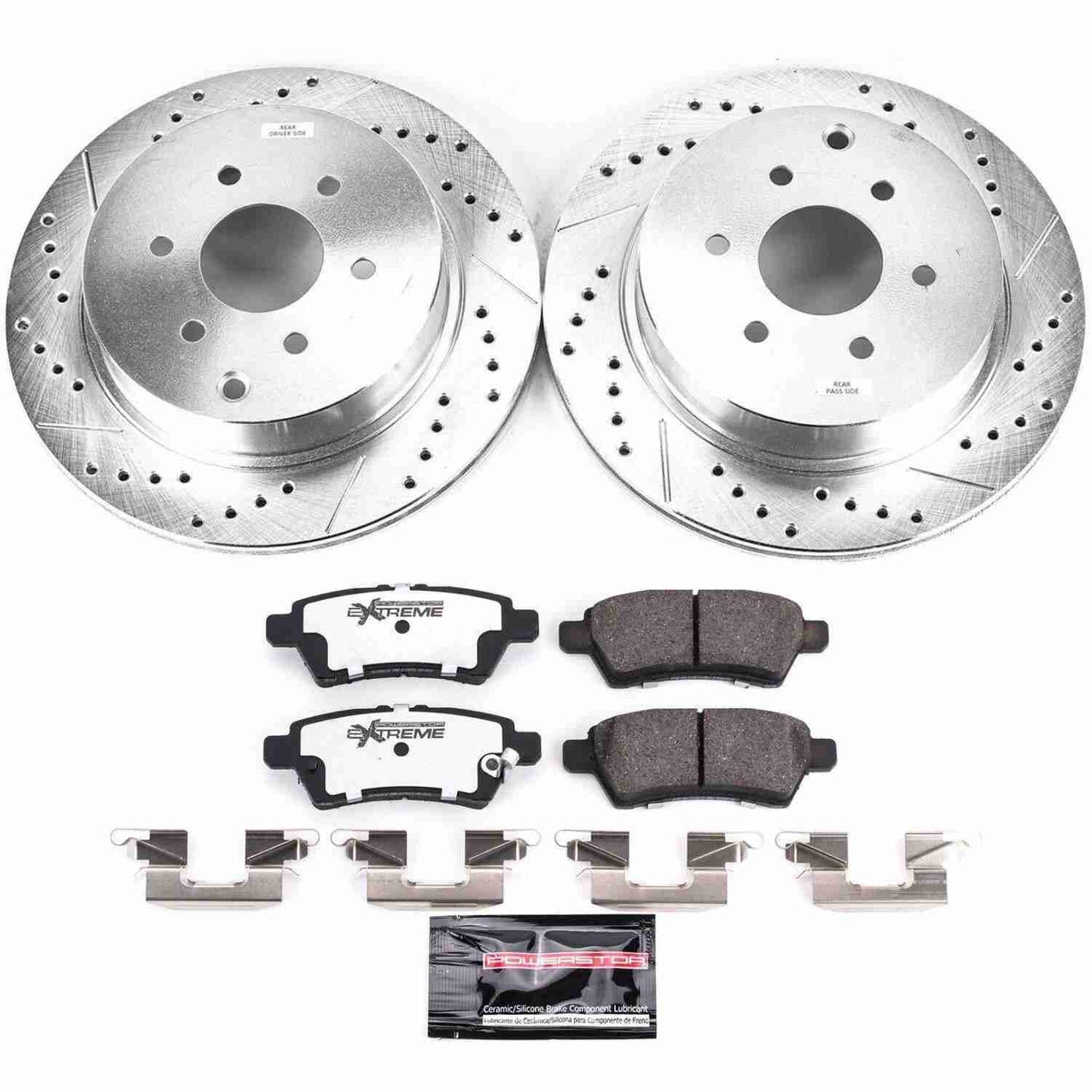 PowerStop Power Stop 05-12 Nissan Pathfinder Rear Z36 Truck & Tow Brake Kit K147-36
