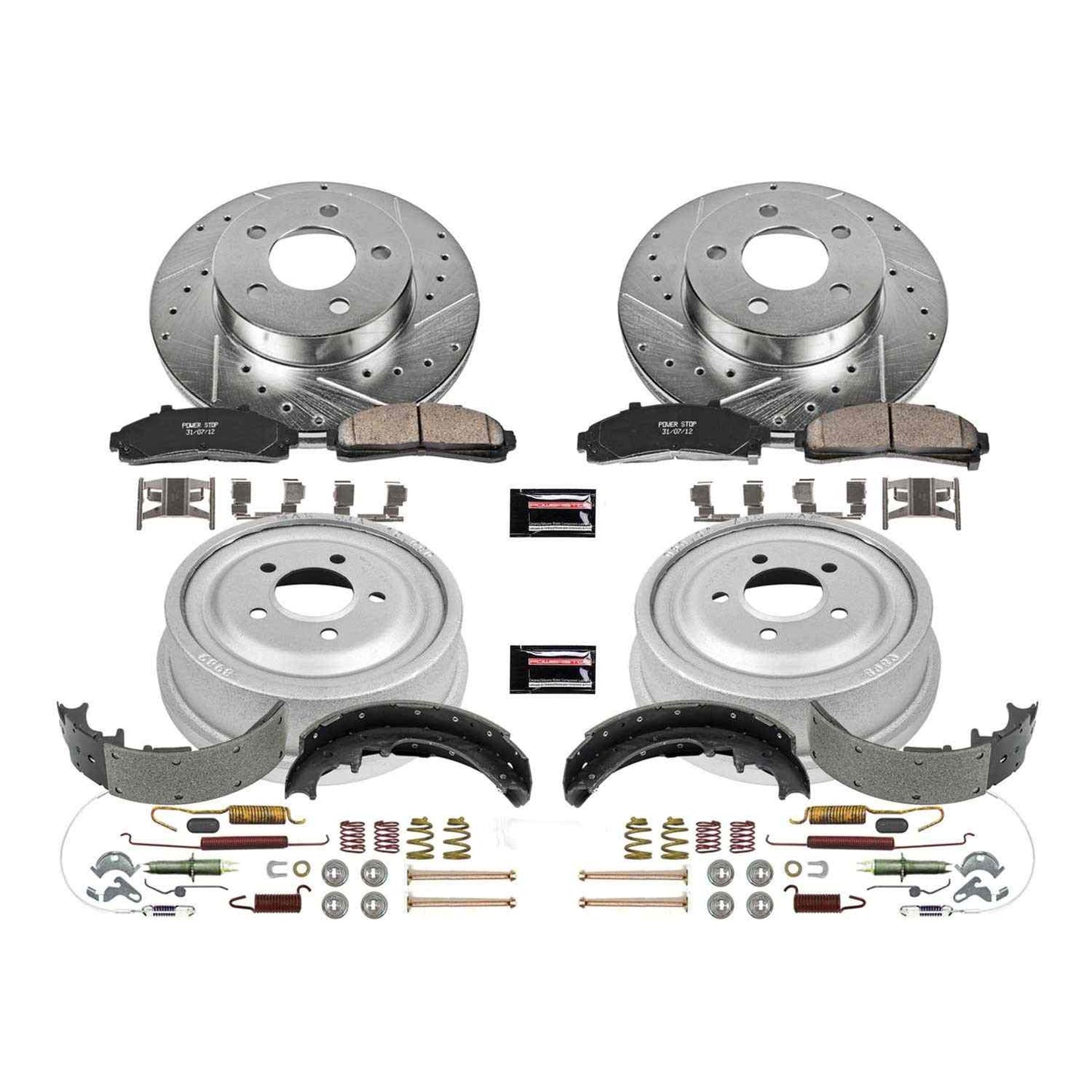 PowerStop Power Stop 98-02 Ford Ranger Front & Rear Z23 Evolution Sport Brake Kit K15004DK