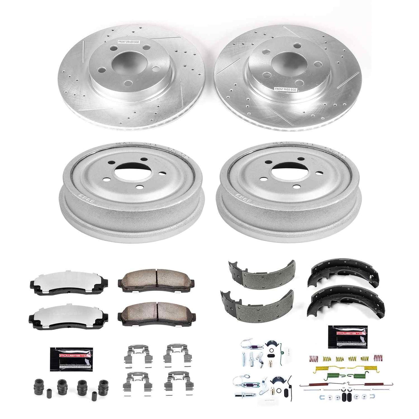 PowerStop Power Stop 03-09 Ford Ranger Front & Rear Z36 Truck & Tow Brake Kit K15005DK-36