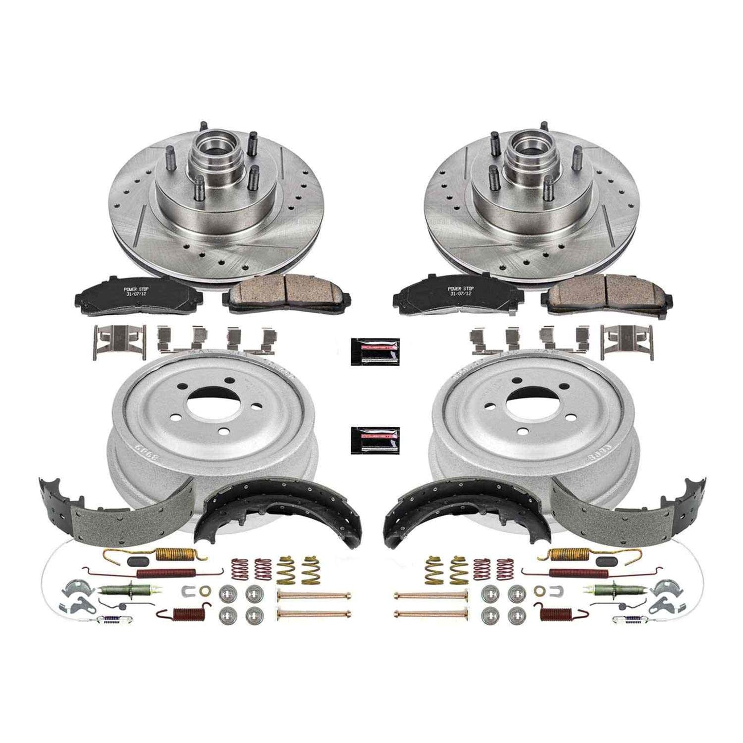 PowerStop Power Stop 98-02 Ford Ranger Front & Rear Z23 Evolution Sport Brake Kit K15006DK