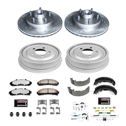 PowerStop Power Stop 98-02 Ford Ranger Front & Rear Z36 Truck & Tow Brake Kit K15007DK-36