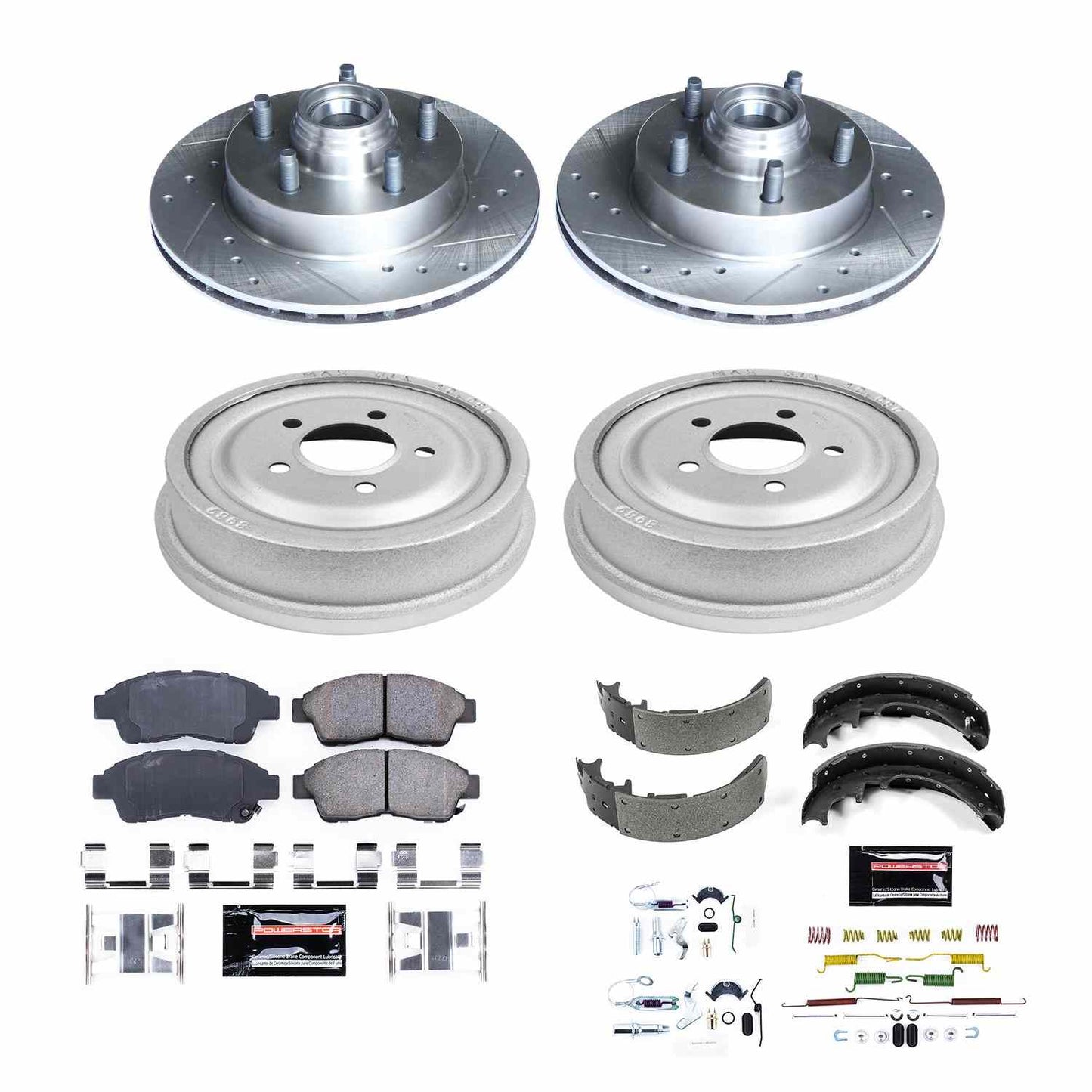 PowerStop Power Stop 98-02 Ford Ranger Front & Rear Z23 Evolution Sport Brake Kit K15007DK