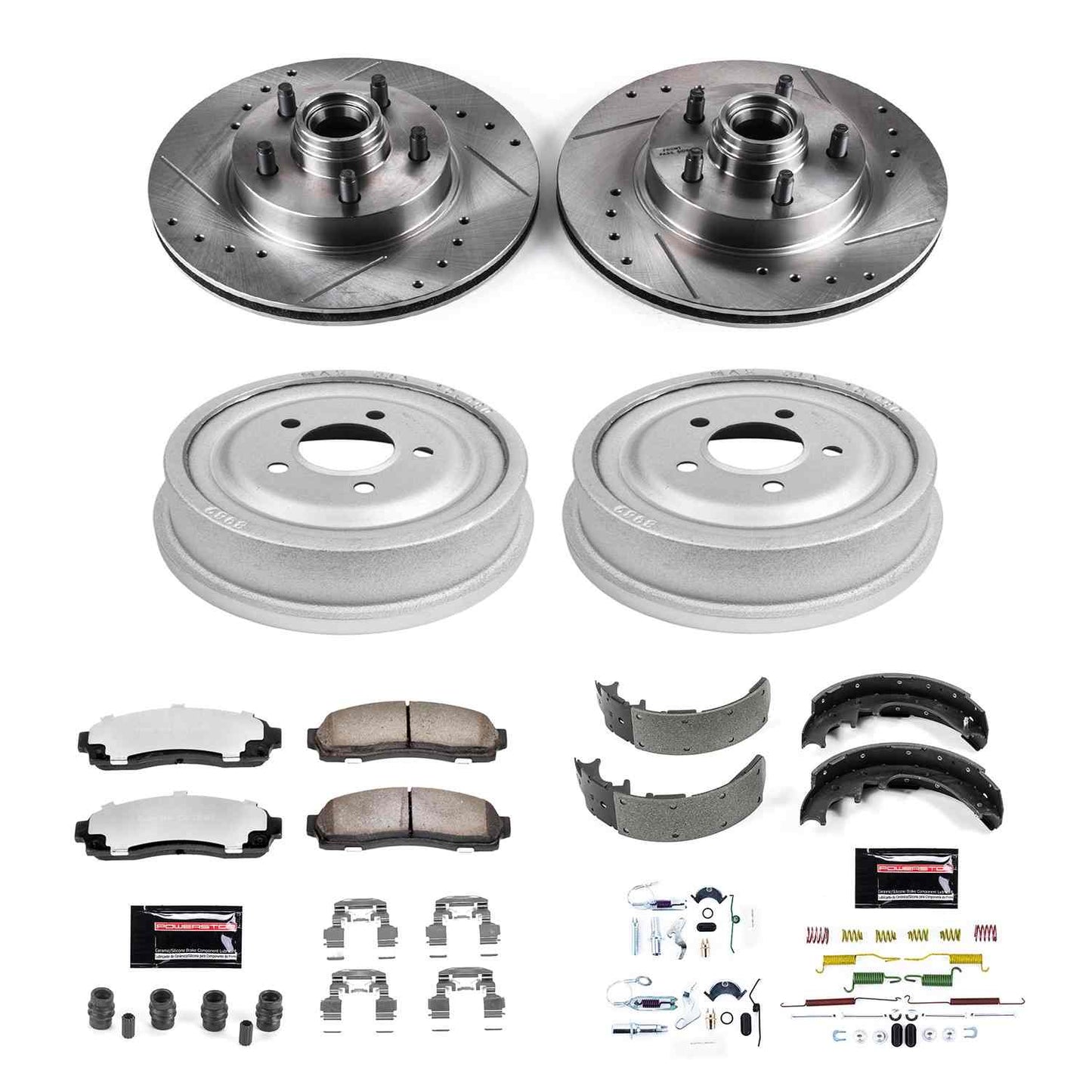 PowerStop Power Stop 03-09 Ford Ranger Front & Rear Z36 Truck & Tow Brake Kit K15009DK-36