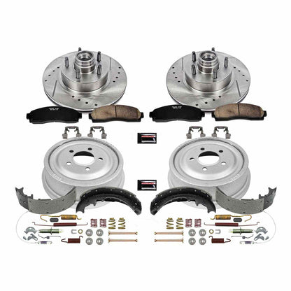 PowerStop Power Stop 03-09 Ford Ranger Front & Rear Z23 Evolution Sport Brake Kit K15009DK