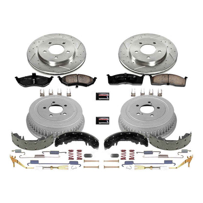 PowerStop Power Stop 2000 Chrysler Grand Voyager Front & Rear Z23 Evolution Sport Brake Kit K15011DK