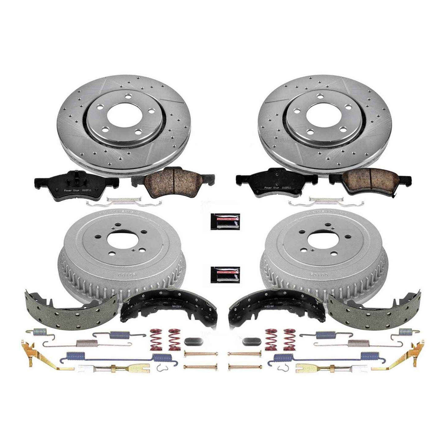PowerStop Power Stop 03-04 Dodge Caravan Front & Rear Z23 Evolution Sport Brake Kit K15014DK