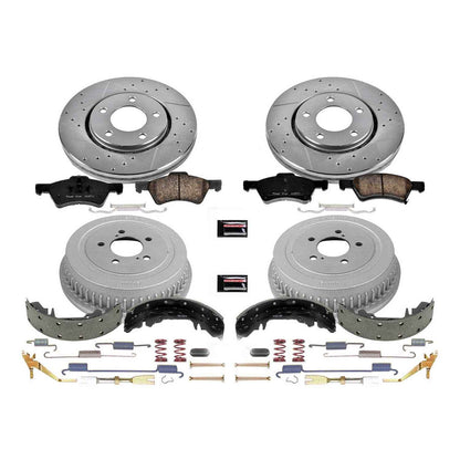 PowerStop Power Stop 03-04 Dodge Caravan Front & Rear Z23 Evolution Sport Brake Kit K15014DK
