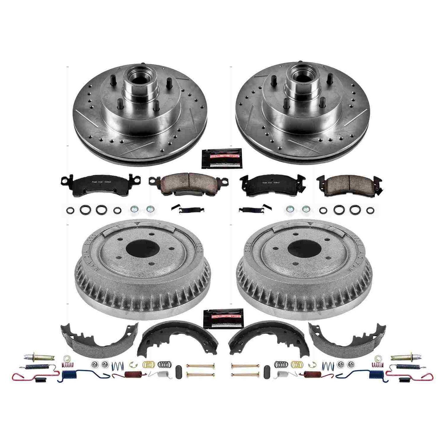 PowerStop Power Stop 1975 Buick Apollo Front & Rear Z23 Evolution Sport Brake Kit K15019DK