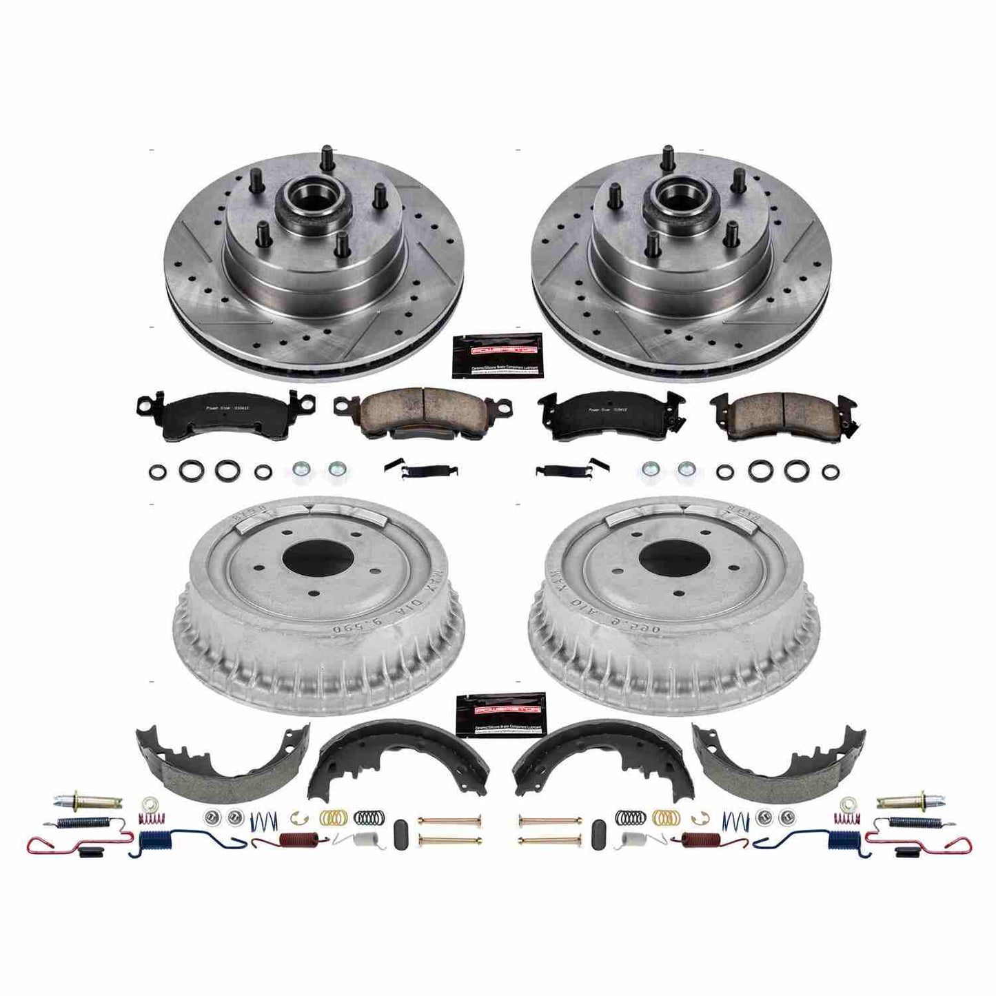 PowerStop Power Stop 73-74 Buick Apollo Front & Rear Z23 Evolution Sport Brake Kit K15022DK