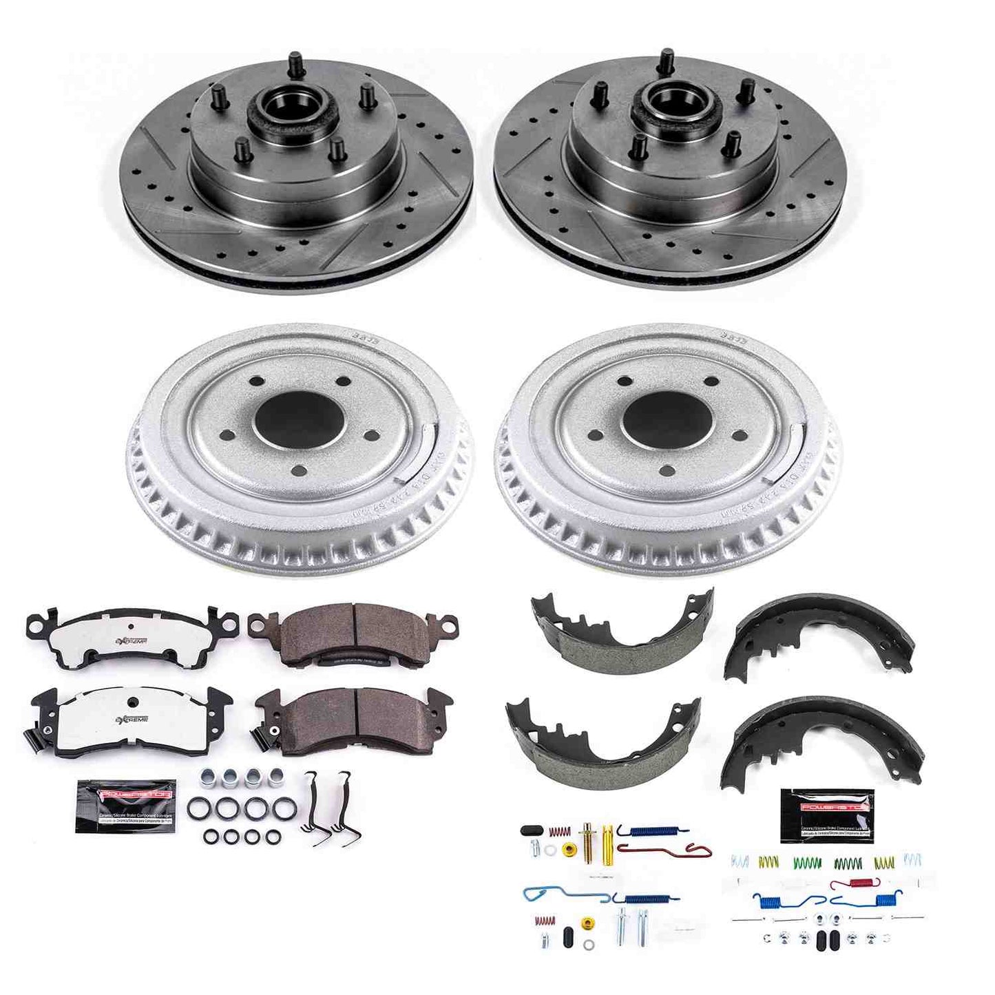 PowerStop Power Stop 70-72 Buick GS Front & Rear Z26 Street Warrior Brake Kit K15024DK-26