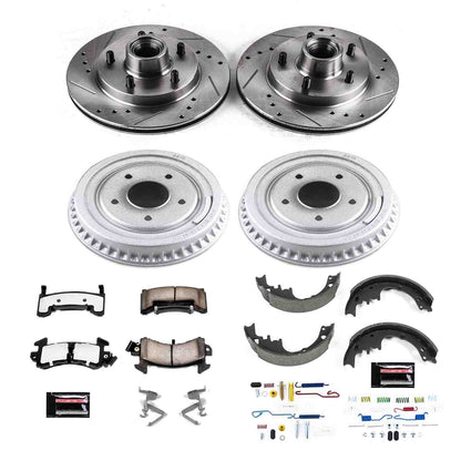 PowerStop Power Stop 87-88 Chevrolet LLV Front & Rear Z36 Truck & Tow Brake Kit K15025DK-36