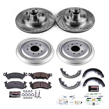 PowerStop Power Stop 1971 Chevrolet G10 Van Front & Rear Z23 Evolution Sport Brake Kit K15028DK
