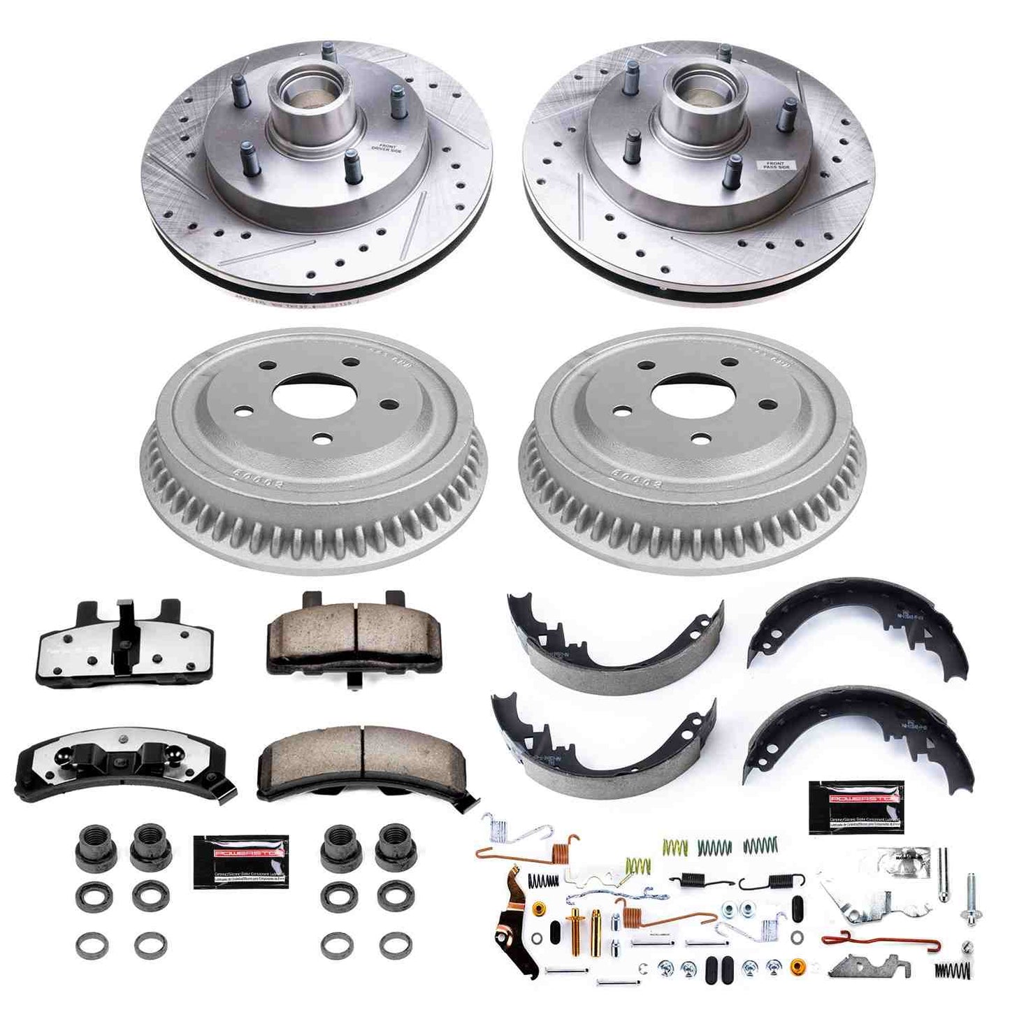 PowerStop Power Stop 94-99 Dodge Ram 1500 Front & Rear Z36 Truck & Tow Brake Kit K15032DK-36