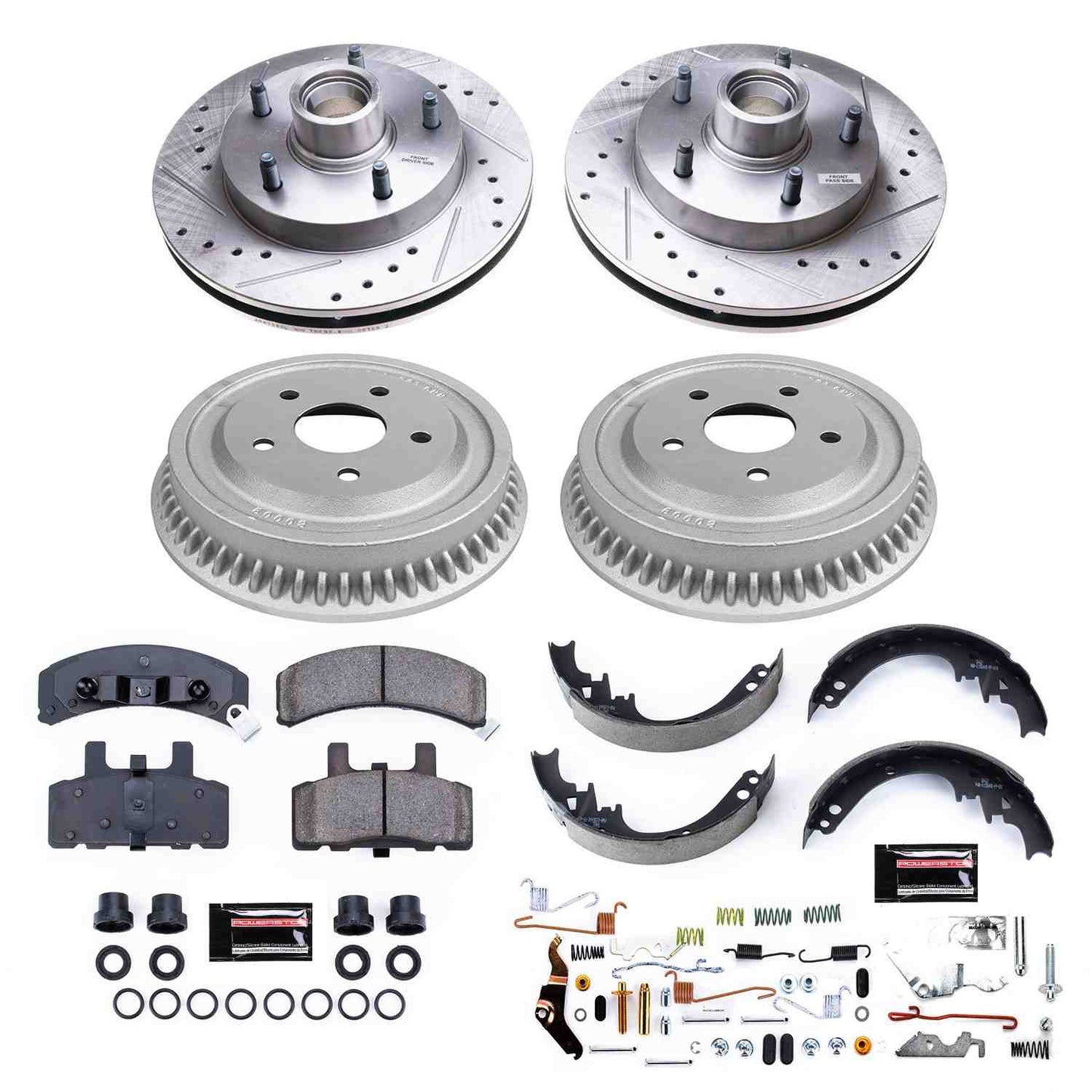PowerStop Power Stop 94-99 Dodge Ram 1500 Front & Rear Z23 Evolution Sport Brake Kit K15032DK
