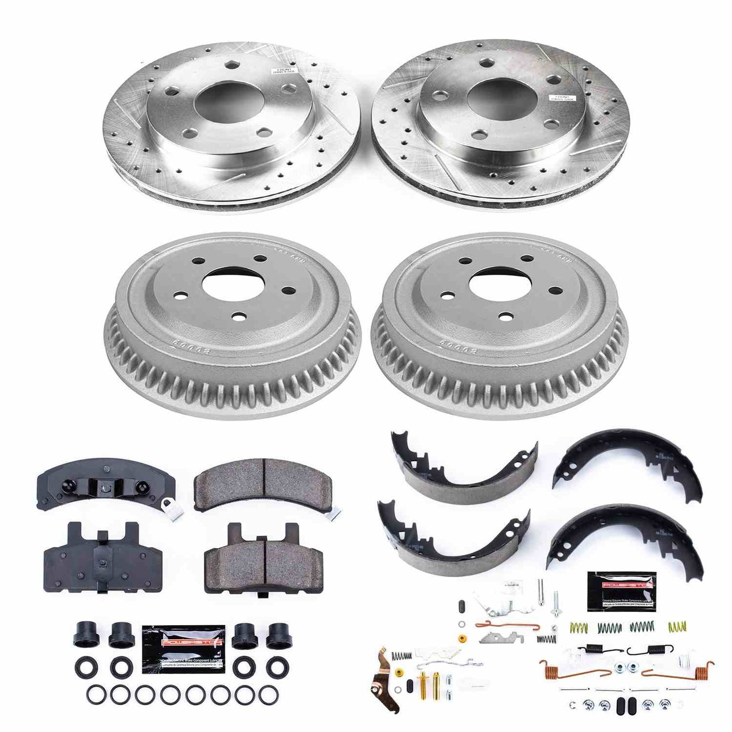 PowerStop Power Stop 94-99 Dodge Ram 1500 Front & Rear Z23 Evolution Sport Brake Kit K15033DK