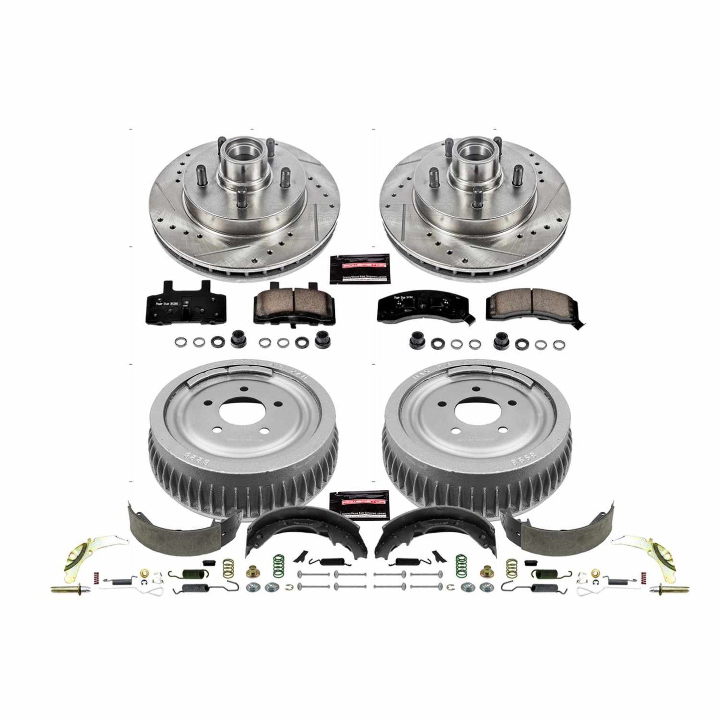 PowerStop Power Stop 98-00 Chevrolet Tahoe Front & Rear Z23 Evolution Sport Brake Kit K15038DK