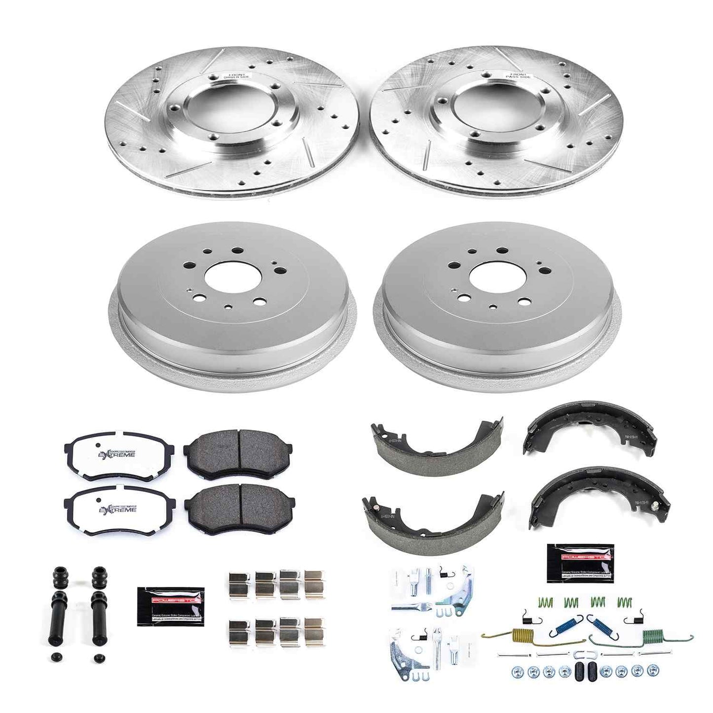 PowerStop Power Stop 95-04 Toyota Tacoma Front & Rear Z36 Truck & Tow Brake Kit K15039DK-36