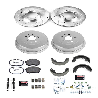 PowerStop Power Stop 95-04 Toyota Tacoma Front & Rear Z36 Truck & Tow Brake Kit K15039DK-36