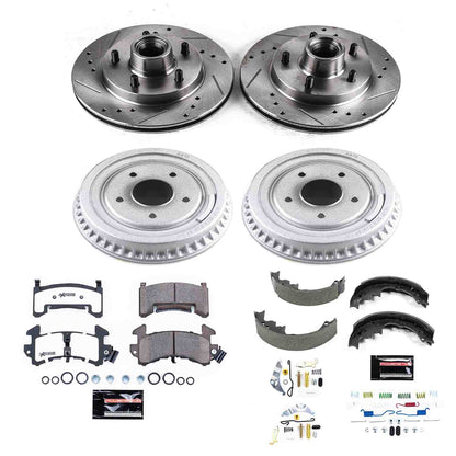 PowerStop Power Stop 82-83 Buick Regal Front & Rear Z26 Street Warrior Brake Kit K15042DK-26