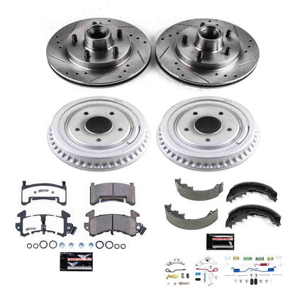 PowerStop Power Stop 1984 Buick Regal Front & Rear Z26 Street Warrior Brake Kit K15043DK-26