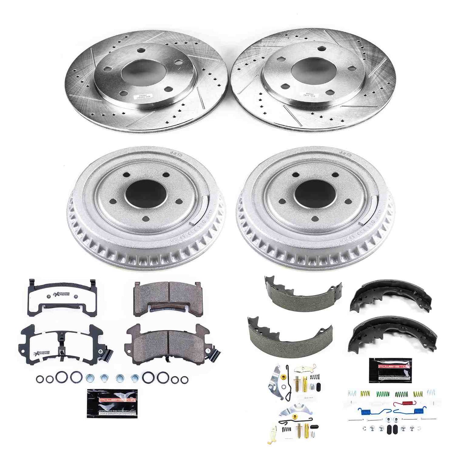 PowerStop Power Stop 79-85 Buick Riviera Front & Rear Z26 Street Warrior Brake Kit K15045DK-26